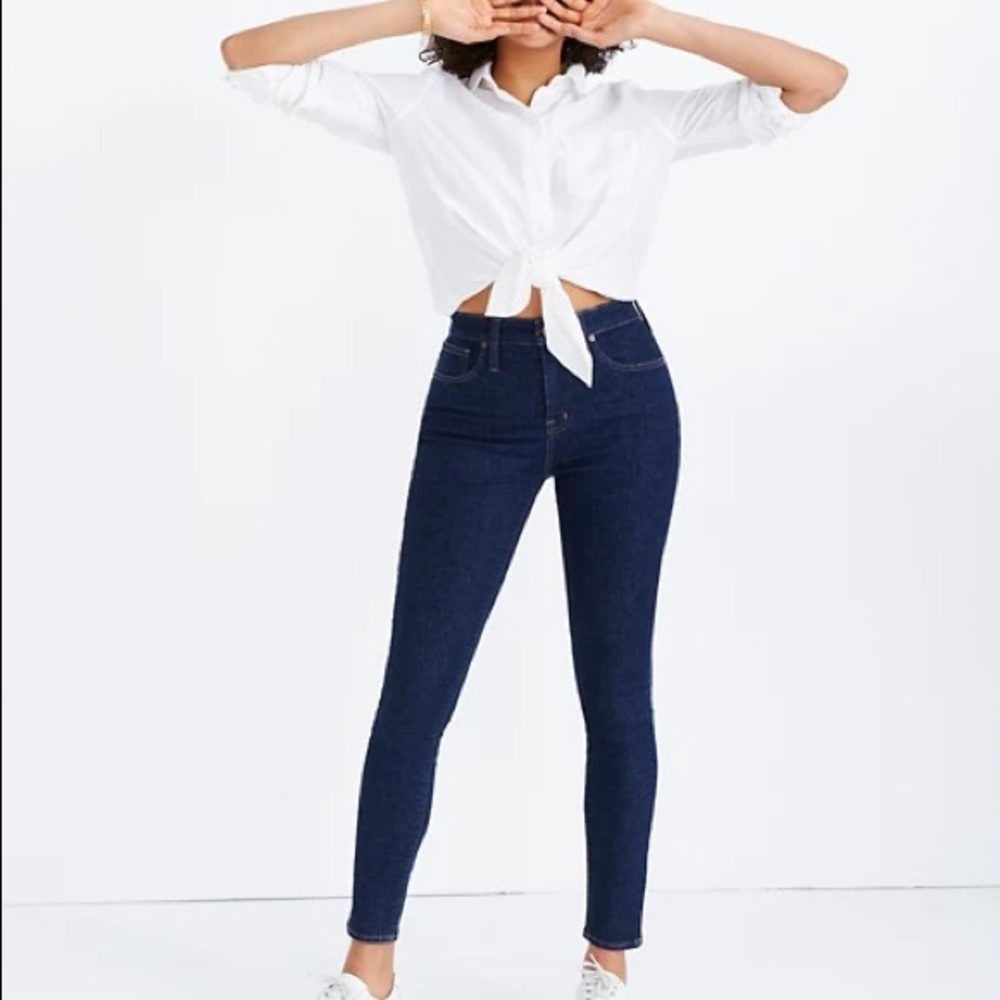 Madewell Curvy High Rise Skinny Jeans in Lucille Wash